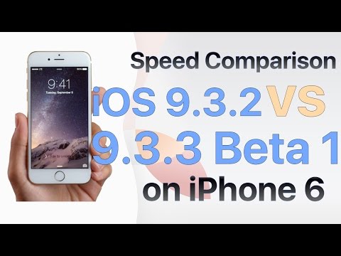 iPhone 6 : iOS 9.3.2 vs iOS 9.3.3 Beta 1 / Public Beta 1 (13G12)  Speed Test