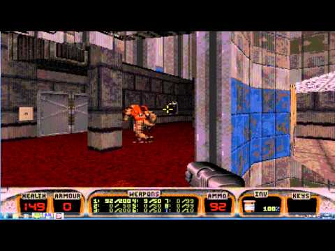 Duke Nukem 3D Walkthrough / Gameplay Part 1 Episode 1 Level 1 - PS1 ( psx )