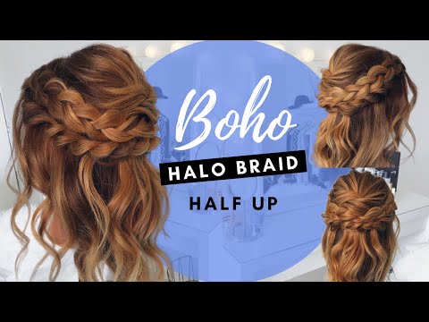 THE BEST HALO BRAID HALF UP | How to Create this Easy...