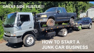 How to start a JUNK CAR BUSINESS! | Great Side Hustle!