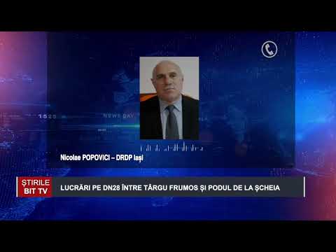 LUCRĂRI PE DN28 ÎNTRE TÂRGU FRUMOS ȘI PODUL DE LA ȘCHEIA