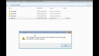 Hox fix : the installation cannot continue as the installer file may be damaged windows 7