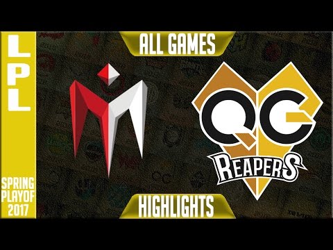 Imay vs QG Reapers Highlights All Games - LPL Spring 2017 Playoffs - IM vs QG All Games