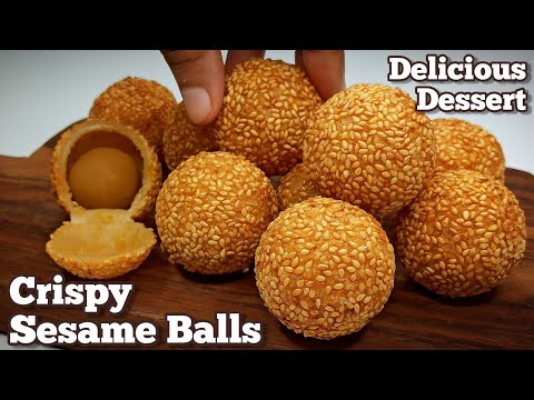 How to Make Crispy Sesame Balls at Home| Best Sesame Balls Recipe| Street Food
