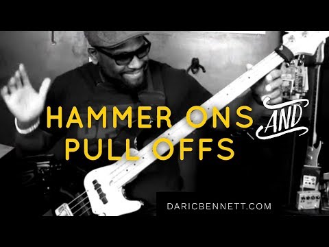 Hammer Ons & Pull Offs | Bass Player Techniques | Daric Bennett's Bass Lessons