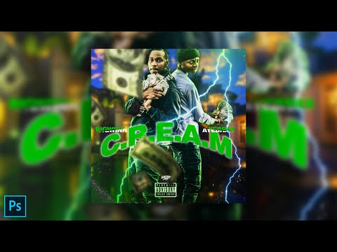 BigWinnn x AyeBrax - C.R.E.A.M (Official Cover Art) | Adobe Photoshop Speed Art