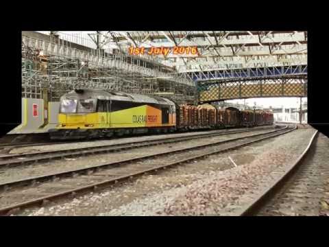 Colas Rail Class 60 No 60085 at Carlisle - Carlisle Yard to Chirk Logs - 1st July 2016