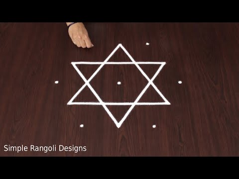 Entrance Simple Rangoli 5×3 Dots Designs Welcome Home Beginners Muggulu Kolam