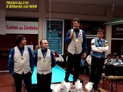 GUSTAVO TORREGIANI 21ST WORLD BILLIARDS CHAMPION 2009 VILLA MARIA ARGENTINA @TREDICALCIO