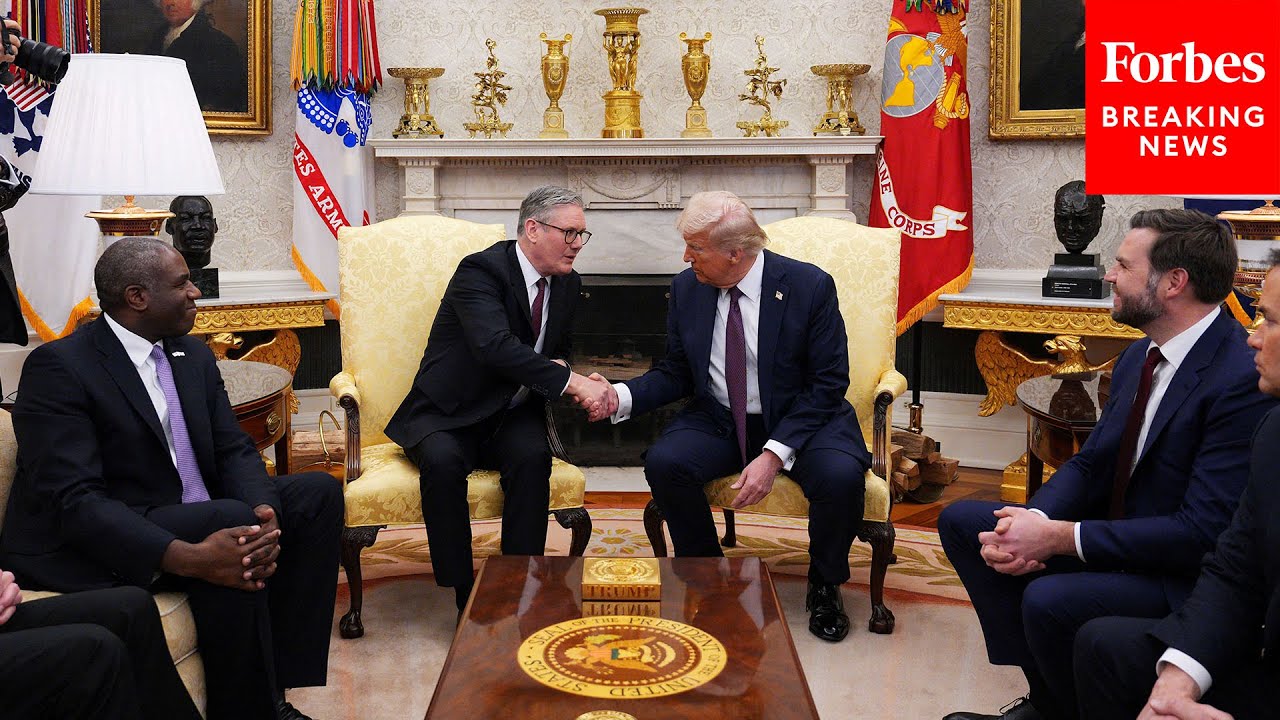 WATCH: President Trump And UK PM Keir Starmer Meet In Oval Office, Take Reporters' Questions