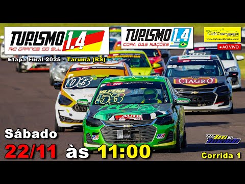 🔴 TURISMO 1.4 RS | Copa das Nações | Corrida 1 | Etapa Final 2025 | Tarumã (RS) | Ao Vivo