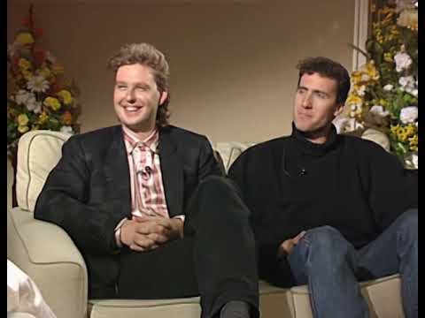 OMD interview - Andy McCluskey and Paul Humphreys backstage at Sheffield City Hall 14.06.1985