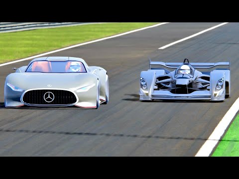 Mercedes-Benz AMG Vision GT vs Red Bull X1 Carbon - Monza