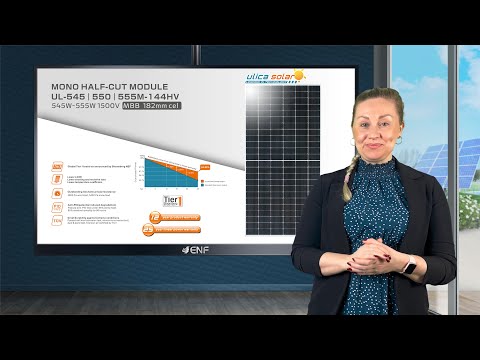 Ulica Solar - UL-545-555M-144HV Solar Module Series