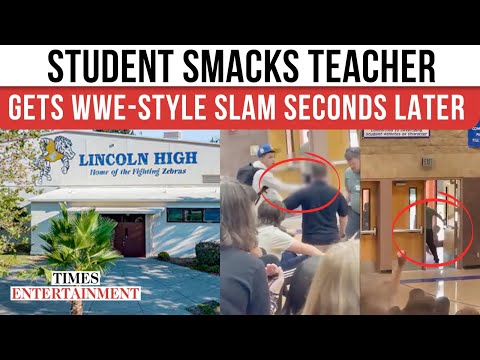 Lincoln High Student SMACKS Teacher, INSTANT KARMA Strikes Seconds Later On Cam | WATCH VIRAL VIDEO
