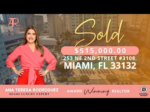 #Miami SOLD: 253 NE 2ND Street #3108, Downtown Miami
