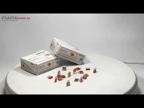 Wago 3-as vezeték összekötő 3x0,5-2,5mm2 100db/csomag 2273-203