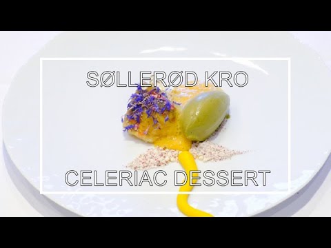 Celeriac, roses & flowers by Brian Mark Hansen at 1 Michelin star restaurant Søllerød Kro, Denmark