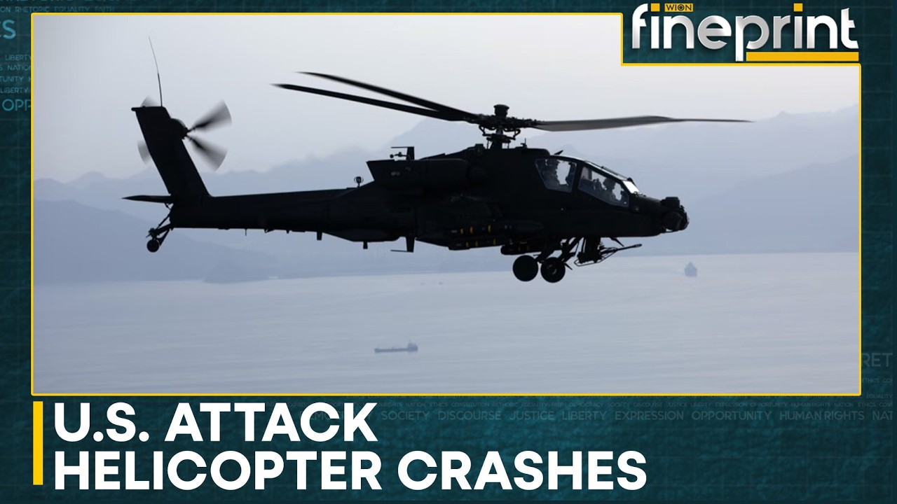 US Apache Helicopter Goes Down Near Hormuz, Trump Says 'Pilots Fine' After Army Helicopter Crashes