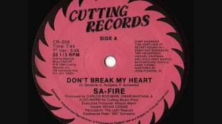 Sa-Fire - Don&#39;t break my heart (1986)