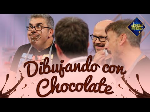 Florentino Fernández, Jose Mota y Santiago Segura dibujan en chocolate - El Hormiguero