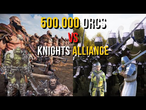 Half MILLION ORCS vs Half MILLION Knights Alliance - Ultimate Epic Battle Simulator 2 | UEBS 2