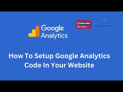How to setup google analytics code in your website