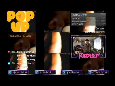 Pop Up Freestyle Fridays with DJ Riddler