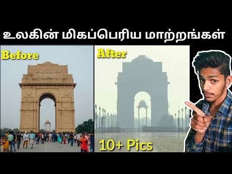 😷 Before and After of Corona Virus || 15 Famous Landmarks || Tamil || Shajufaa