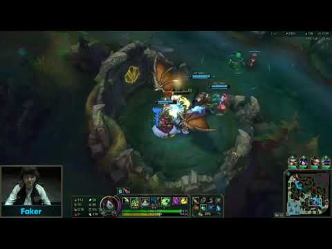 [LCK] Màn hình máy tính Faker đánh Akali với Sylas Chovy - SKT vs GRF ( Game 2 )