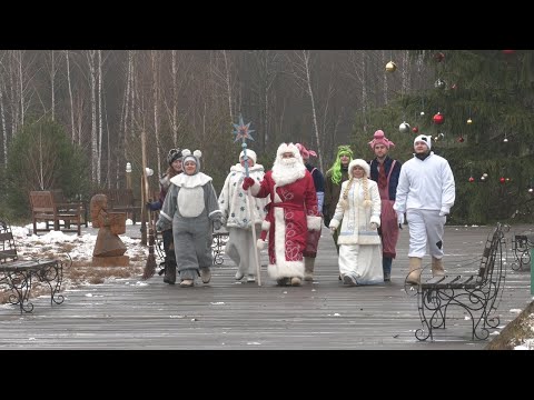 Полесский Дед Мороз находится в Национальном парке "Припятский" видео
