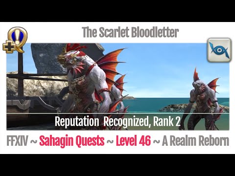 FFXIV The Scarlet Bloodletter (Beast Tribe Sahagin, Rank 2) - A Realm Reborn