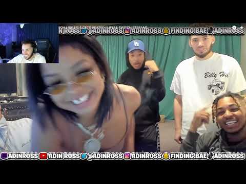 Adin Ross reacts to BLUEFACE stealing his WATCH!!