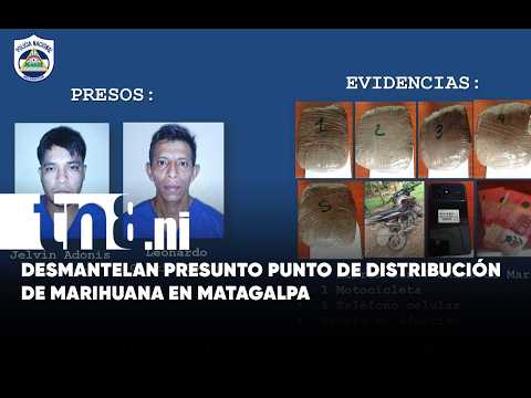 Policía asesta golpe al narcotráfico en Matagalpa con dos capturas