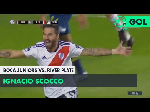 Ignacio Scocco (0-2) Boca Juniors vs River Plate | Fecha 6 - Superliga Argentina 2018/2019