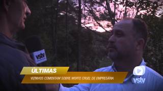 preview picture of video 'Vizinhos comentam morte cruel de empresária em Tijucas'