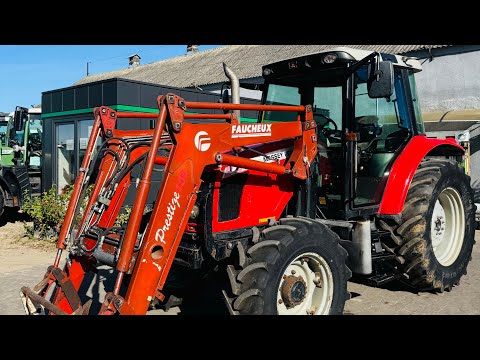 Massey Ferguson 5445 DYNA-4, 4 cylinder 90 hp, with FAUCHEUX PRESTIGE 100 front loader