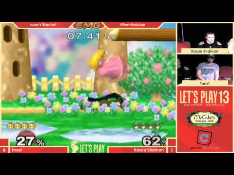 Let's Play 13 - Toast vs Kason Birdman - Melee Singles Loser's Bracket