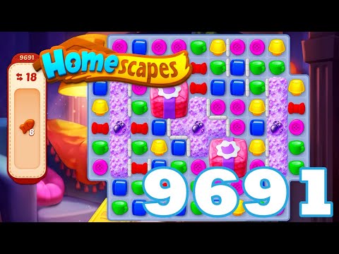 Homescapes Level 9691 HD 3 - match puzzle game | Gameplay Walkthrough | android | GameGo Game | IOS