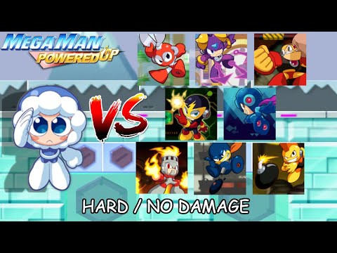 Mega Man Powered Up: All Bosses as ICEMAN (Hard/No Damage)