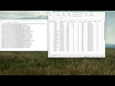 Tutorial on product list import by using CSV files