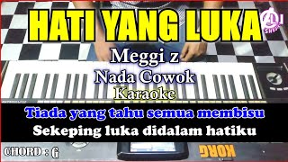 Download lagu HATI YANG LUKA Karaoke Meggi Z | Korg Pa3x (Chord&Lirik) Nada Cowok mp3