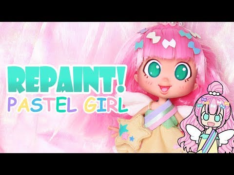 Repaint! Pastel Girl Shopkins Shoppies Doll Custom