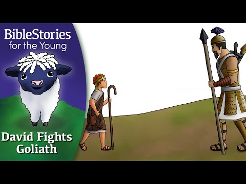 Day 93 David Fights Goliath: Stepping Up For Gods Lambs Again ~ Daily Bible Stories for Children