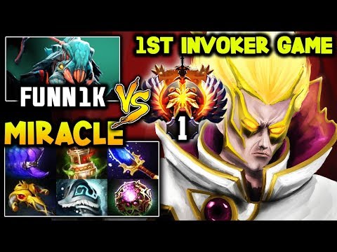 First Invoker Game After Reaching Top 1 Vs Funn1k Weaver - Miracle Top 1 MMR DOTA 2