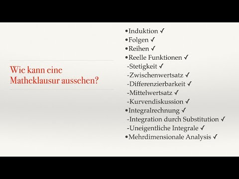 Probeklausuriges "Analysis für Informatiker"