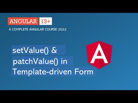 Setvalue Patchvalue In Template Driven Form Angular Form Angular 13