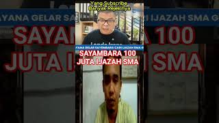Download lagu 🔥100 JUTA TUNJUKAN IJAZAH SMA...!! mp3 Download lagu 🔥100 JUTA TUNJUKAN IJAZAH SMA...!! mp3