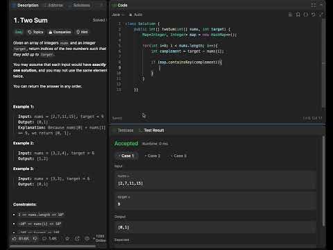 Leetcode 1 Two Sum Java Solution Explained Step By Step Beginner Friendly