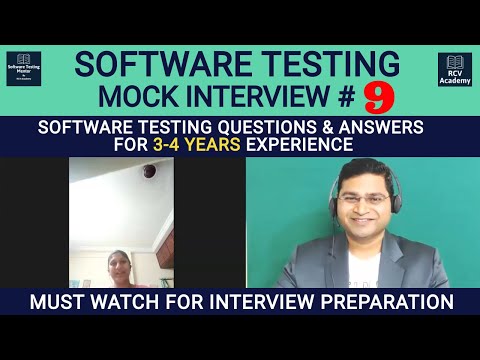 Software Testing Mock Interview Software Testing Interview Questions for 3 4 Years Experience